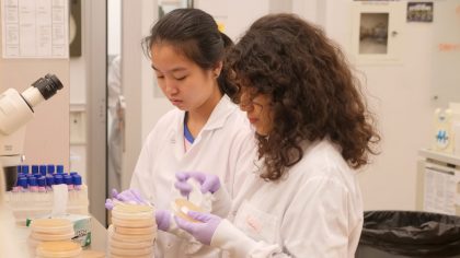 Students in lab