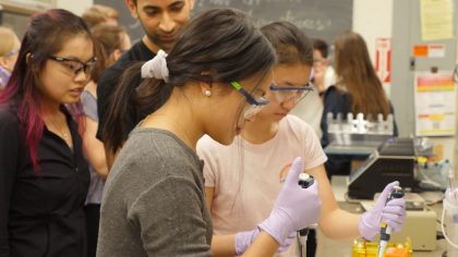 Students in lab